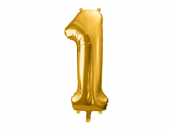 Folienballon Zahl 1 XXL Gold