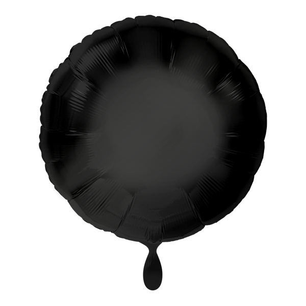 Folienballon Rund Schwarz