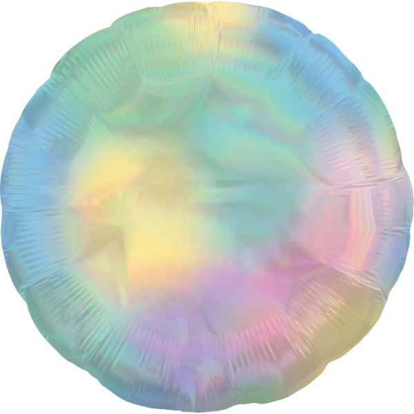 Holographischer irisierender regenbogenfarbener Folienballon