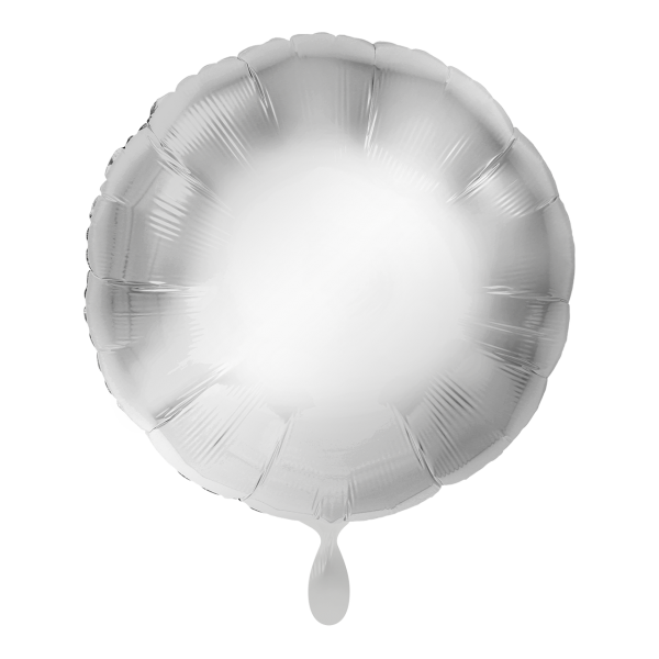 Folienballon Rund Silber