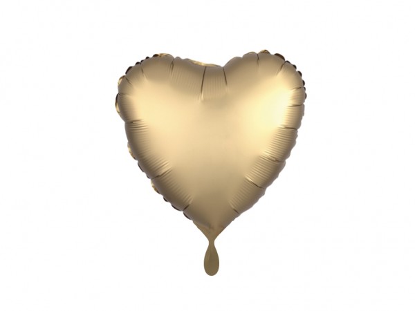Herz Satin-Gold